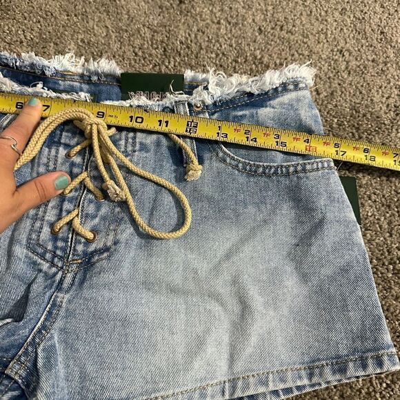 Wild Fable Lace Up Front Jean Shorts Size 8 or Size 14 NWT - Picture 13 of 15